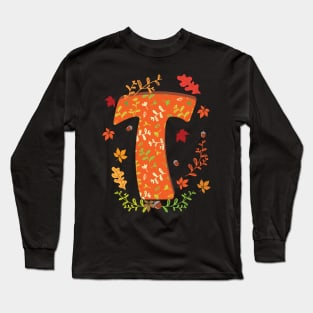 Letter T Monogram Long Sleeve T-Shirt